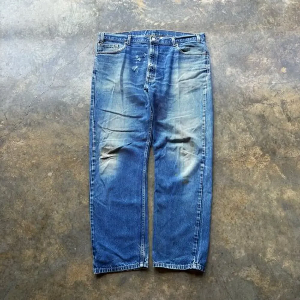 Worn In Vintage Levis 505 Blue‎ jeans